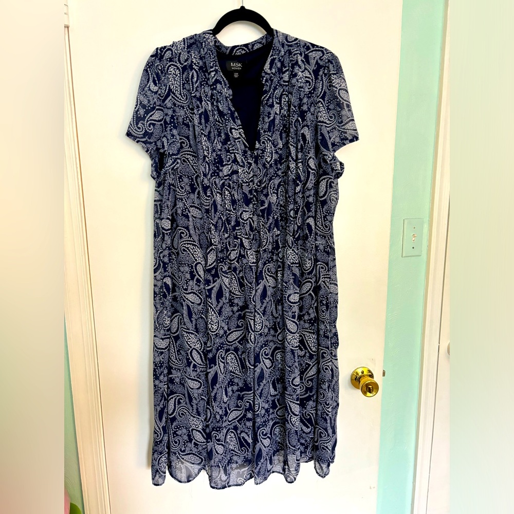 MSK Size 22 lightweight summer dress